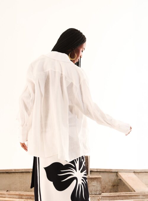 Camisa Over com Linho - Image 3
