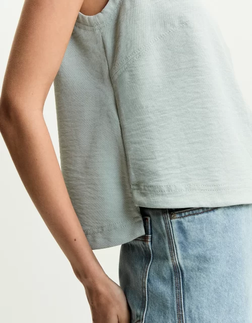 Blusa reta com zíperes - Image 2