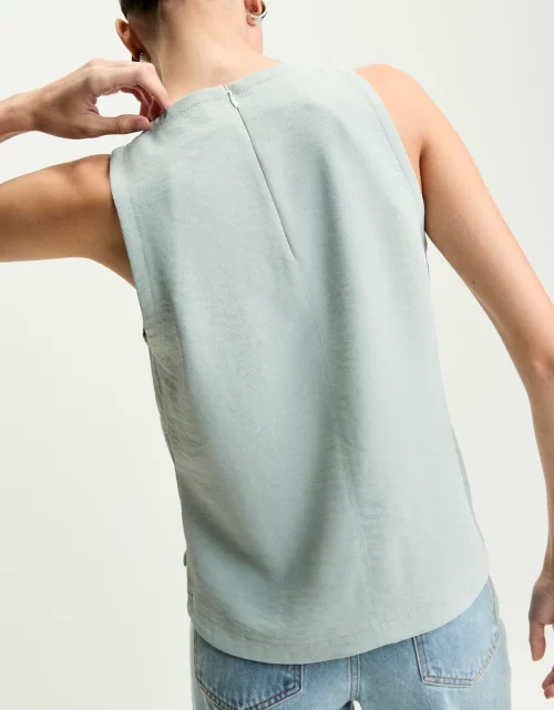 Blusa reta com zíperes - Image 3