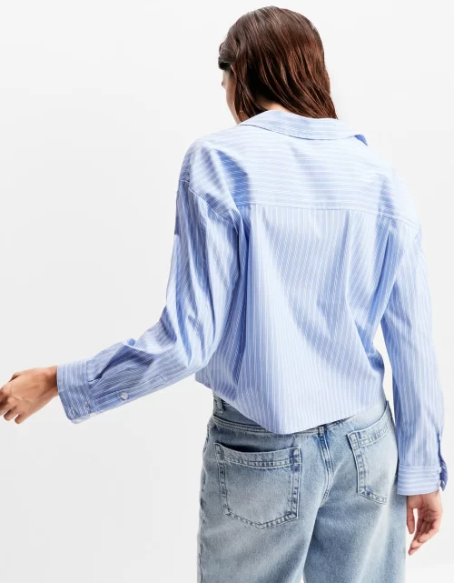 Camisa crooped listrada - Image 3
