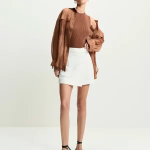 Shorts saia alfaiatado