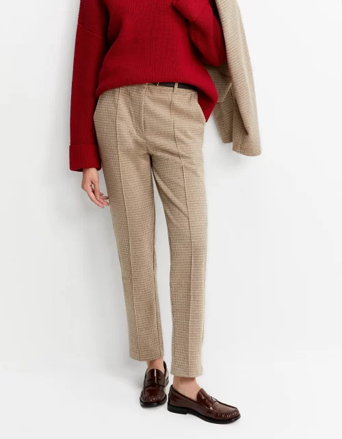 Calça slim pied de poule 360