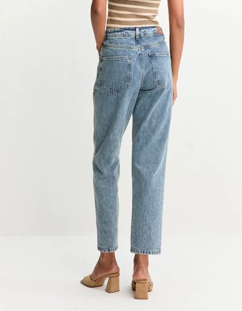 Calça jeans mom pesponto triplo - Image 4