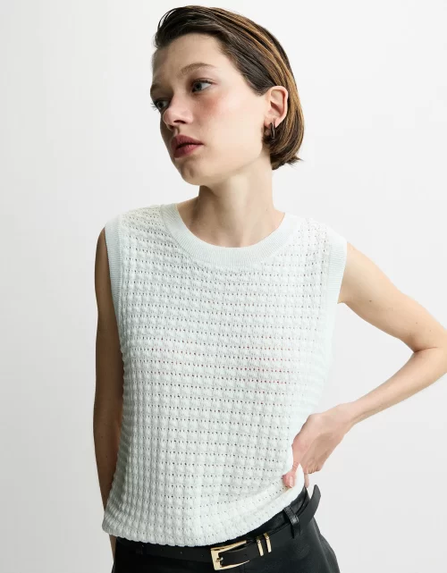 Regata tricot textura off white