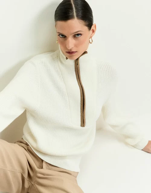 Blusa tricot bicolor - Image 2