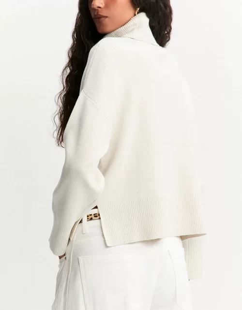 Blusa tricot ampla gola alta - Image 4
