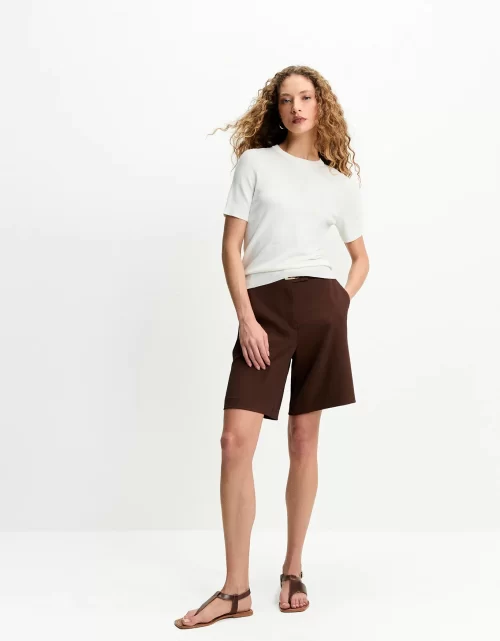 t-shirt tricot básico off white - Image 2