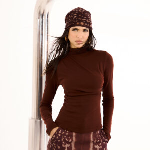 BLUSA OPEN - MARROM TERRACOTA