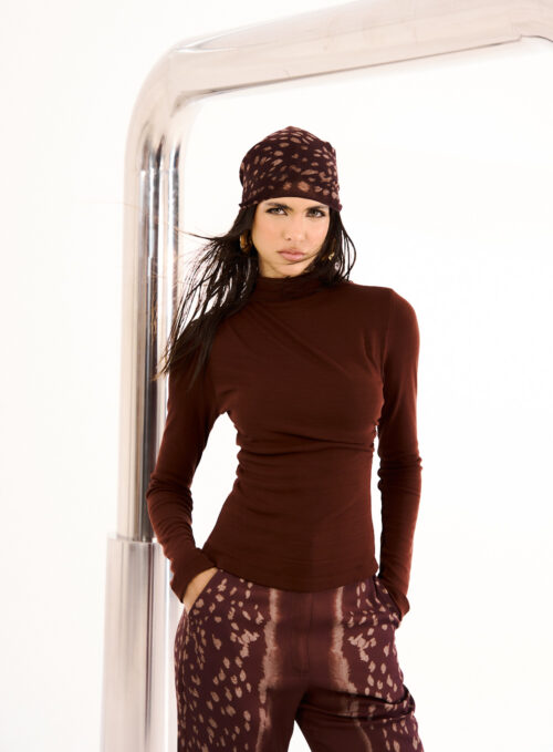 BLUSA OPEN - MARROM TERRACOTA