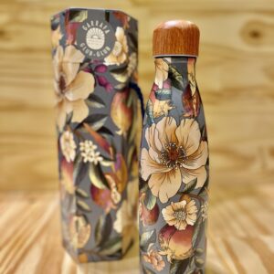 GARRAFA FARM GLUB GLUB 500ML ROMANCE EM FLOR AZUL
