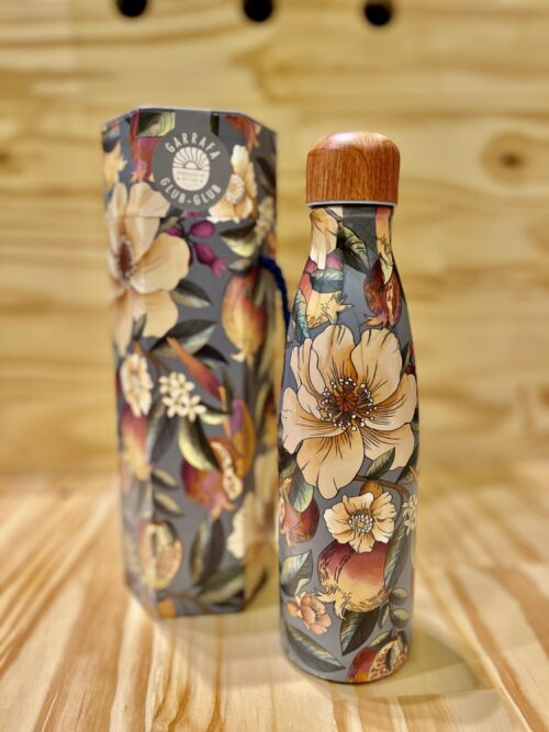 GARRAFA FARM GLUB GLUB 500ML ROMANCE EM FLOR AZUL