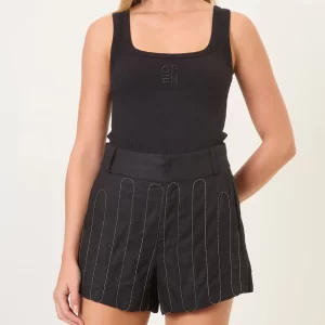 Short Bordado Preto
