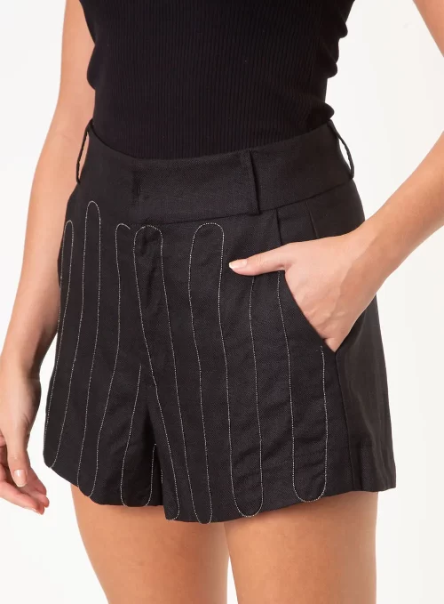 Short Bordado Preto - Image 2