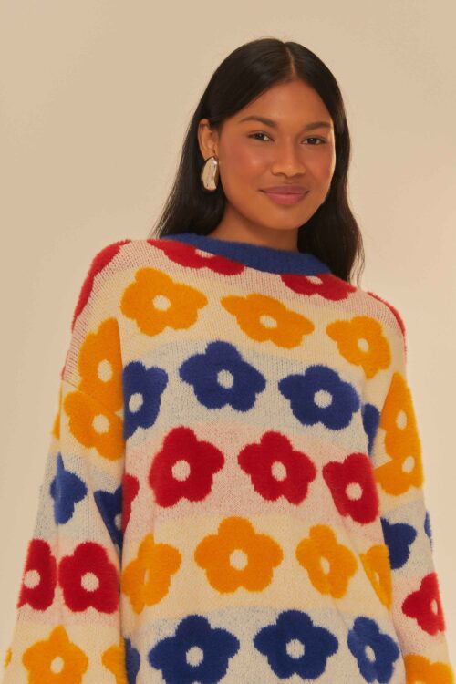 PULL TRICOT PELINHO FLOR - Image 2