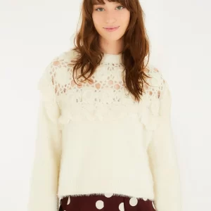 Pull Tricot Artesanal Pala Crochê