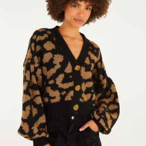 CARDIGAN CURTO TRICOT LUREX ONCA