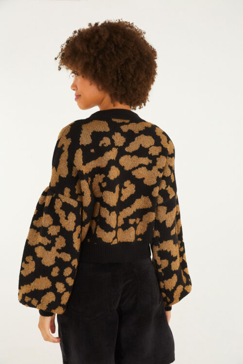 CARDIGAN CURTO TRICOT LUREX ONCA - Image 3