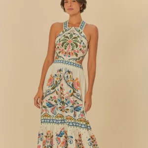 Vestido Longo Estampado Sonho Guaraná
