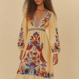 Vestido Cropped Estampado Sonho De Mar