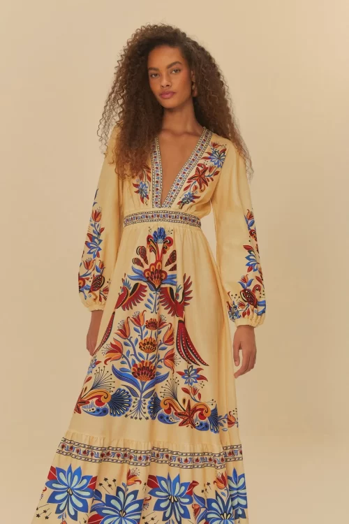 Vestido Cropped Estampado Sonho De Mar
