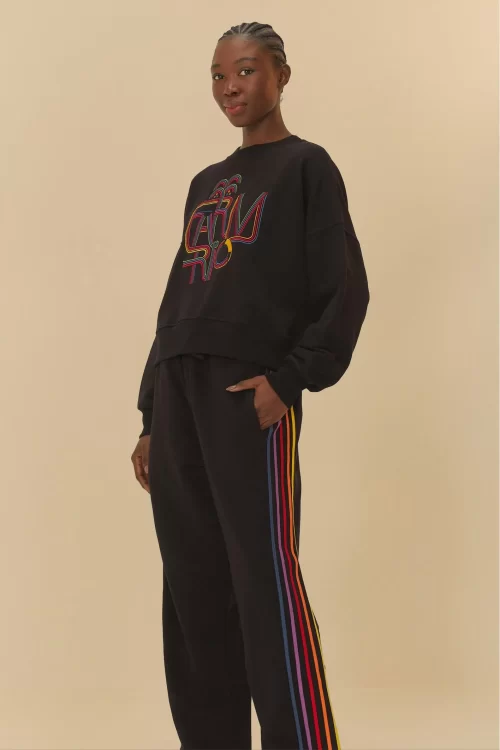 Calça Moletom Bordado Lateral - Image 2