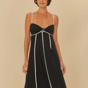 Vestido Cropped Recortes Com Viés