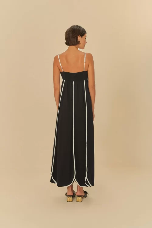 Vestido Cropped Recortes Com Viés - Image 3