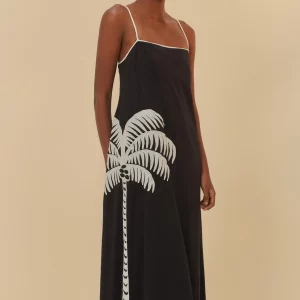Vestido Cropped Bordado Coqueiro