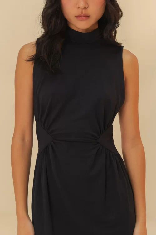 Vestido Curto Franzido Gola - Image 2