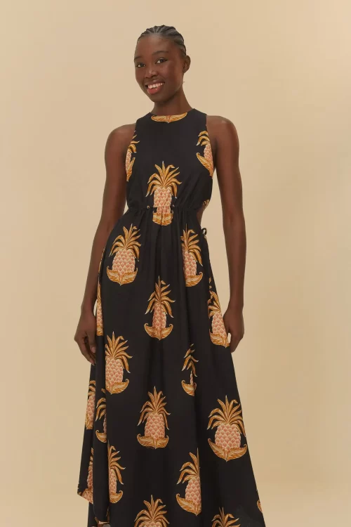 Vestido Midi Estampado Amalfi Abacaxi - Image 2