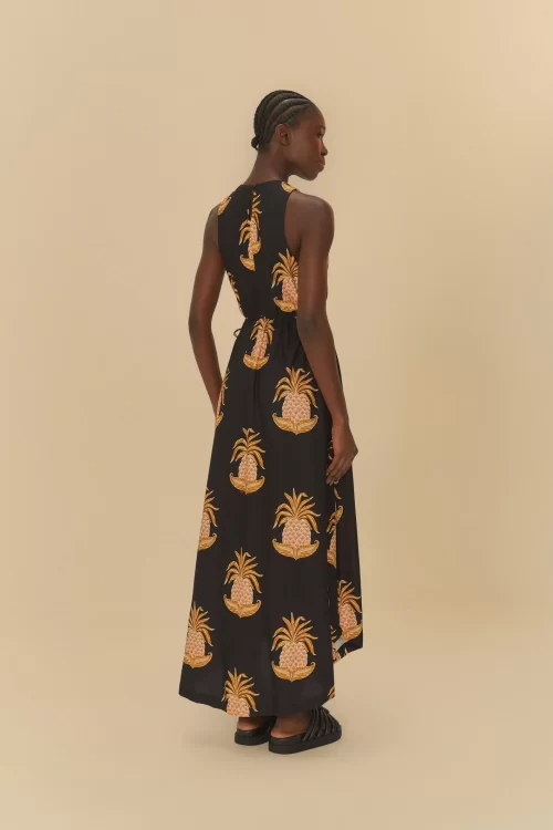 Vestido Midi Estampado Amalfi Abacaxi - Image 4