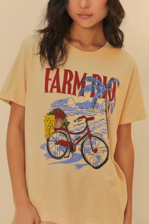 T-Shirt Fit Estampada Farm Rio Bicicleta - Image 3