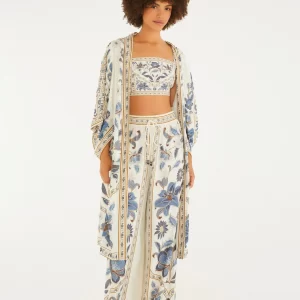 Calça Pantalona Estampada Marcelle