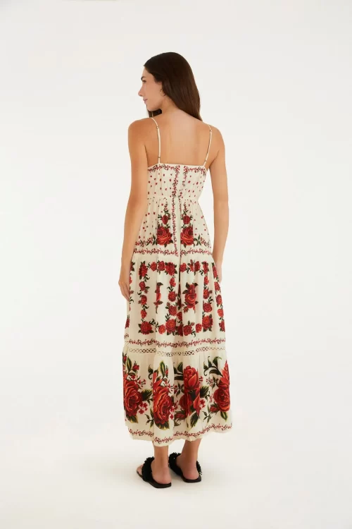 Vestido Longo Estampado Rosália - Image 3