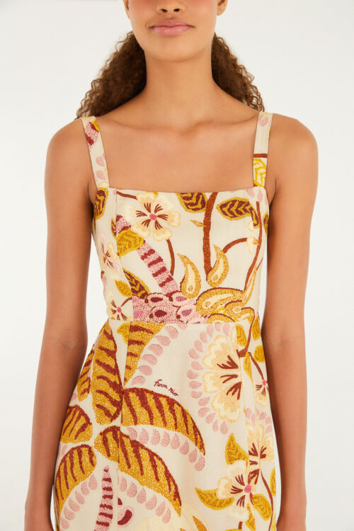 VESTIDO PREGAS BRASIL ARTESANAL - Image 3