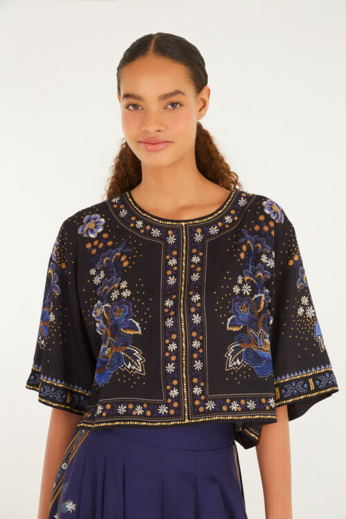 T-SHIRT CROPPED NOITE FLORIDA