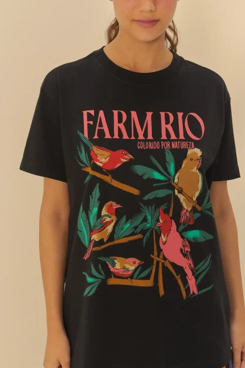 T-Shirt Média Estampada Passáros - Image 2