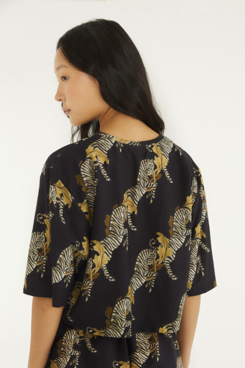 T-SHIRT CROPPED ZEBRA - Image 2