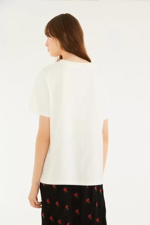 T-Shirt Fit Rio Flor Off White - Image 3