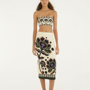SAIA MIDI RETA FLORAL ARABESQUE