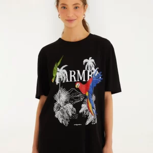 T-Shirt Media Paisagem Ipanema Preta