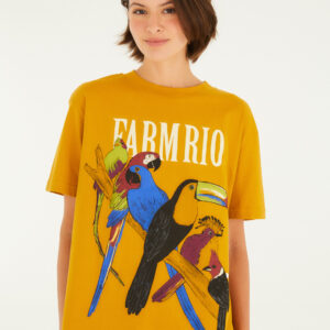 T-SHIRT MEDIA E DO BRASIL AMARELO POLEN