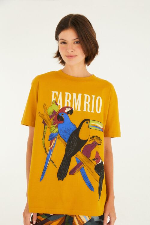 T-SHIRT MEDIA E DO BRASIL AMARELO POLEN
