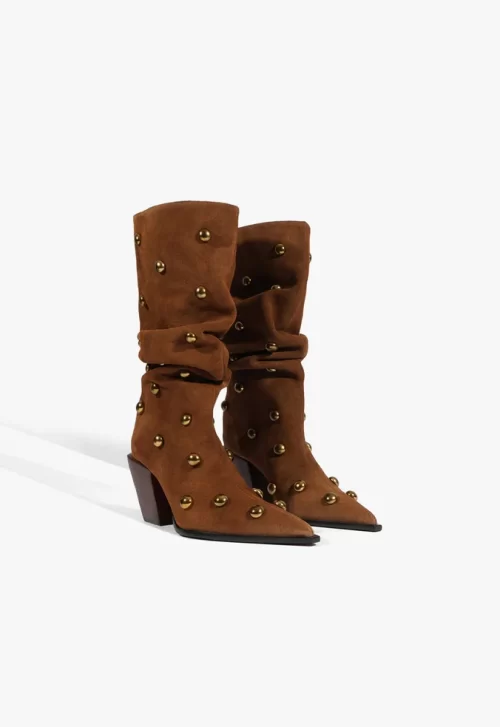 Bota Tulsa Studs Camurça Marrom - Image 2