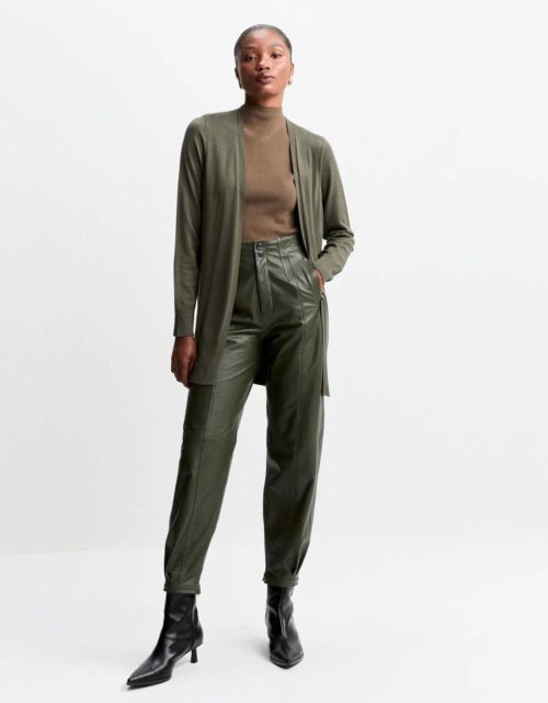 Cardigan tricot básico - verde militar - Image 2