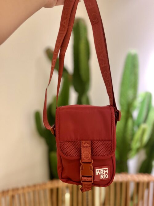 BOLSA FARM FERVO GRAFICO TROPI VINHO