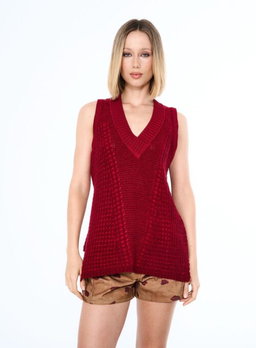 COLETE TRICOT COM DECOTE EM V