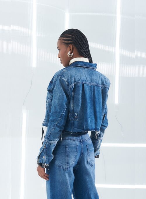 JAQUETA JEANS BARRA FIO - Image 2