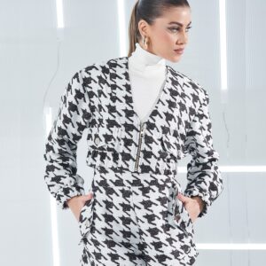 JAQUETA JACQUARD COMFY FLOCKED