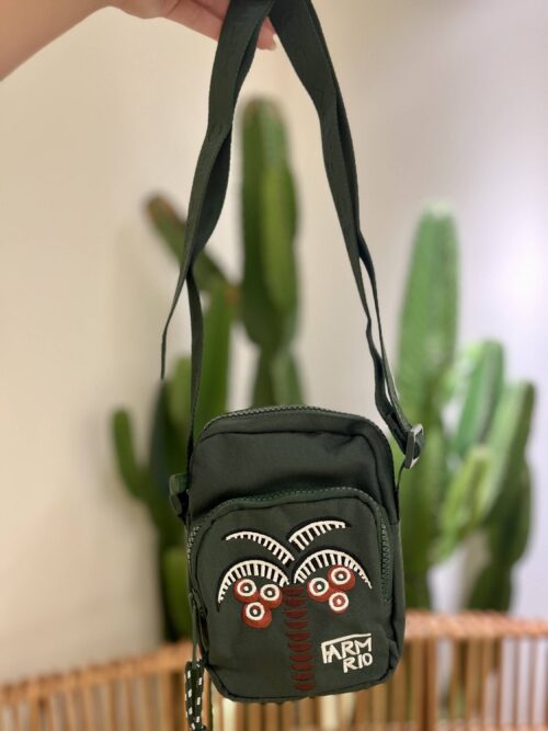 BOLSA FARM DA GEMA GRÁFICO TROPI VERDE